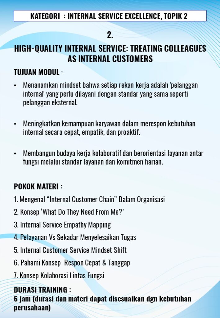 Service Excellence
