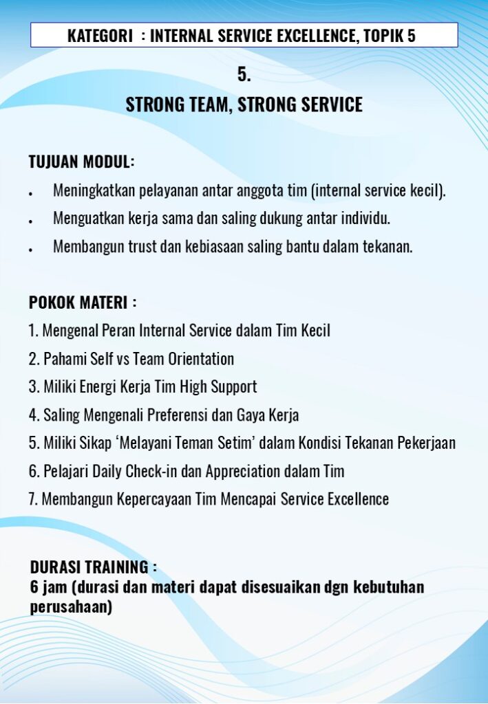 Service Excellence
