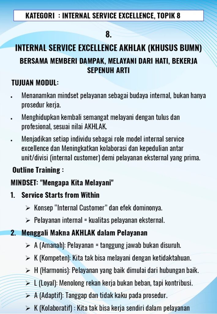 Service Excellence