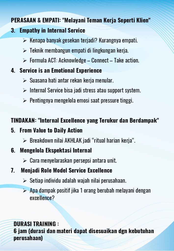 Service Excellence
