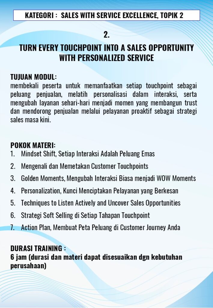 Service Excellence