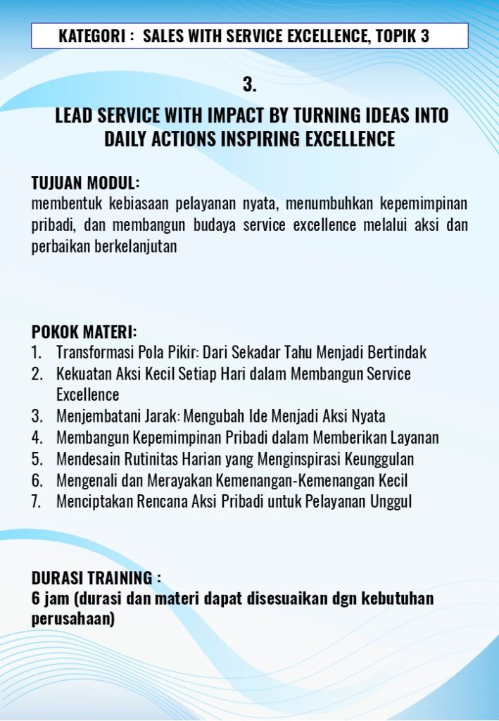 Service Excellence