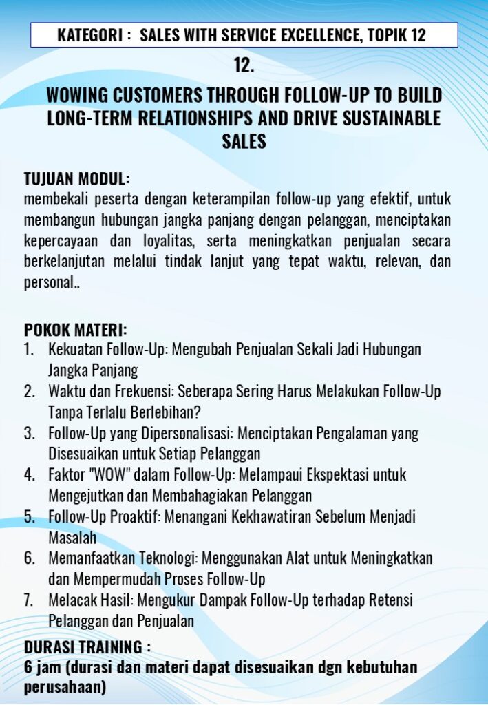 Service Excellence