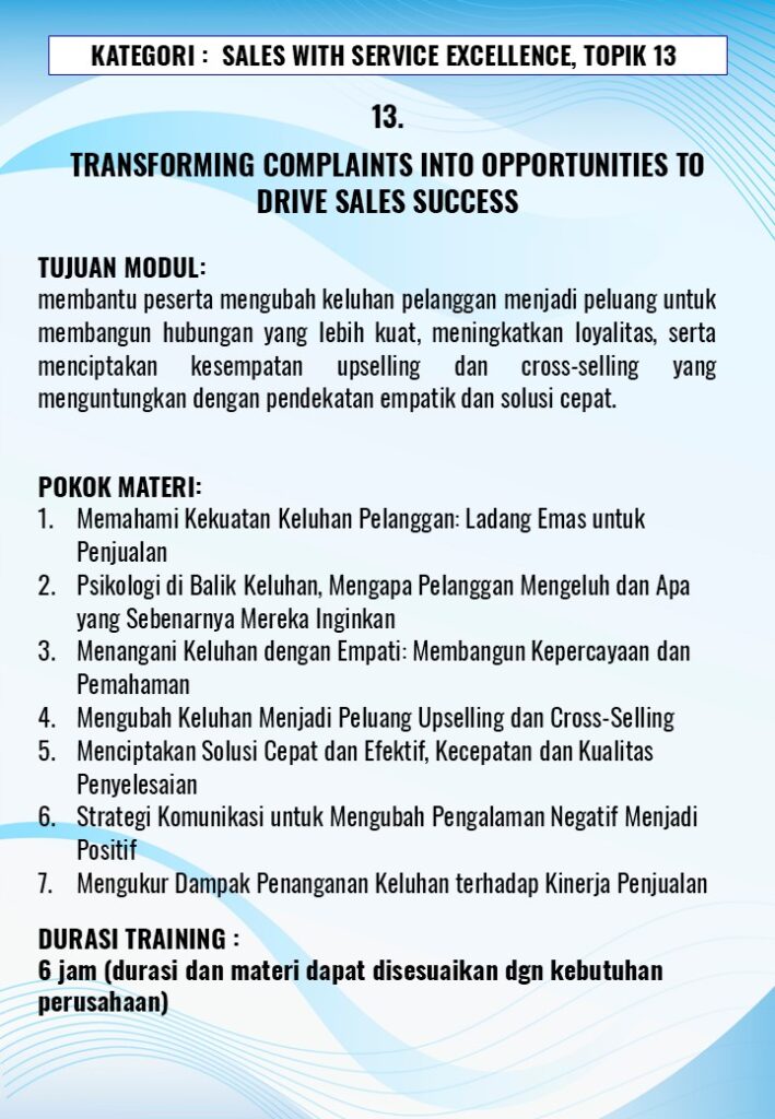 Service Excellence