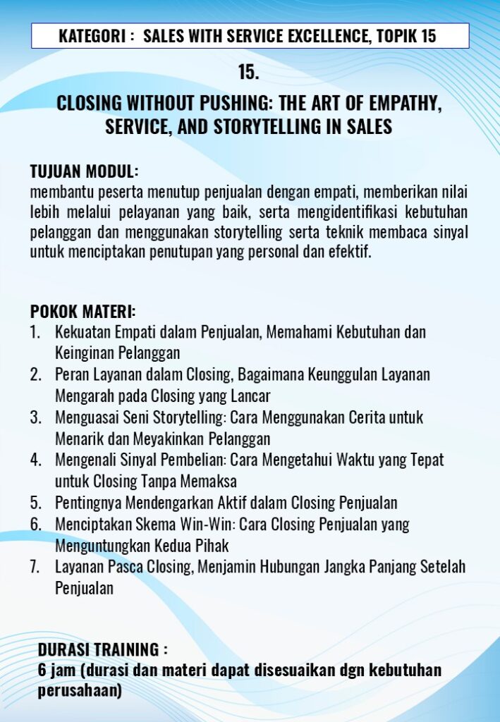 Service Excellence