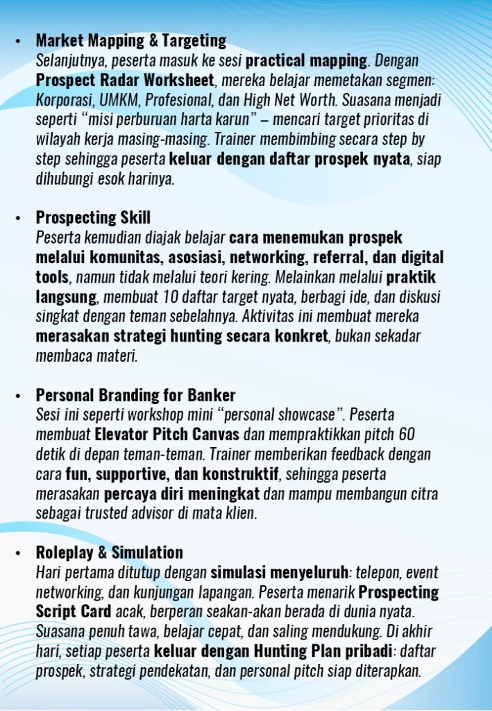 Proactive Sales Banking