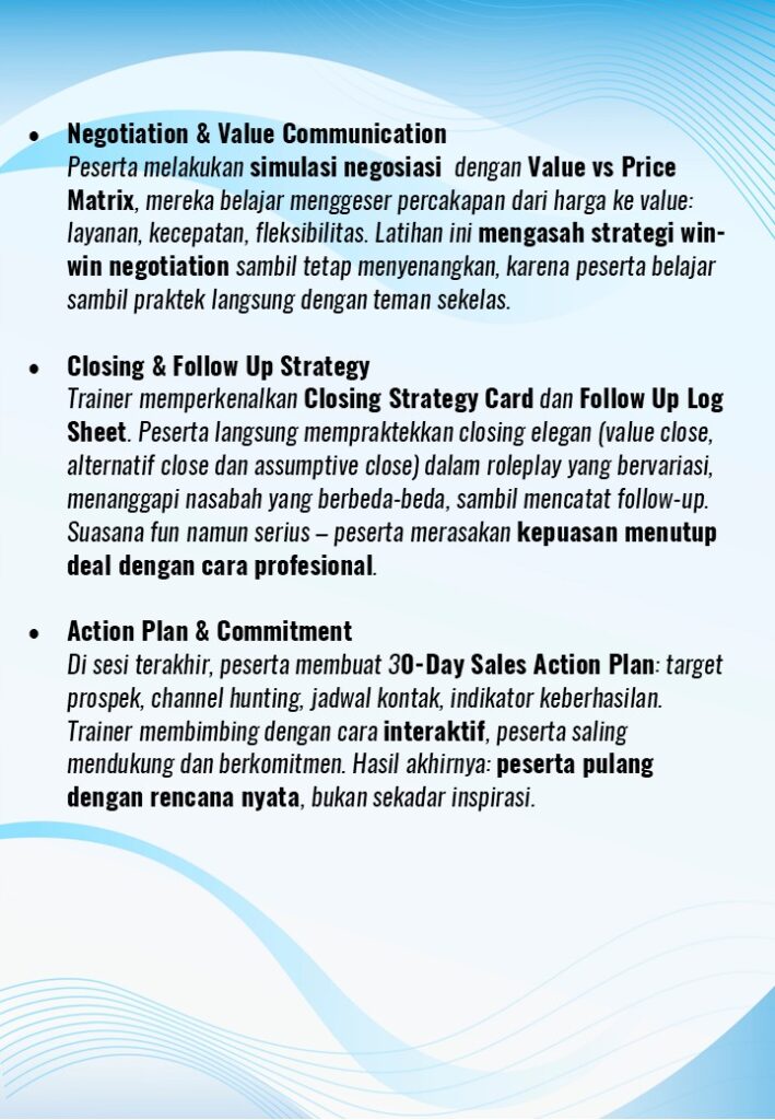 Proactive Banking Sales